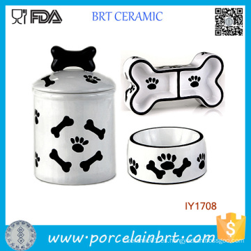 3PCS Almacenamiento Jar Food Water Bowl Accesorios para mascotas Venta al por mayor de China